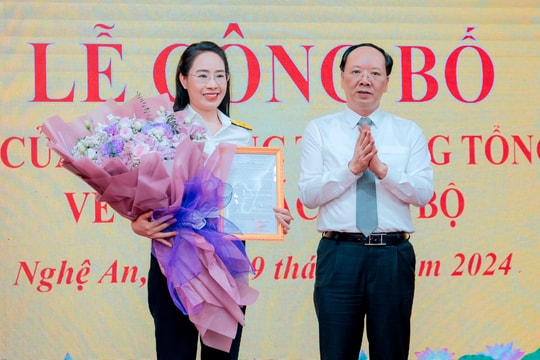 Đồng chí Nguyễn Thị Thanh Vỹ làm Phó Cục trưởng Cục Thuế Nghệ An