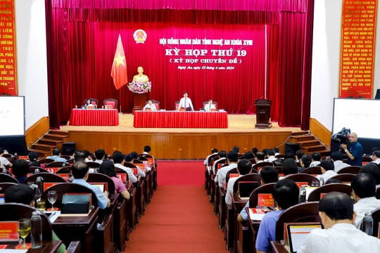 HĐND tỉnh Nghệ An triệu tập Kỳ họp thứ 20, khóa XVIII, nhiệm kỳ 2021 - 2026