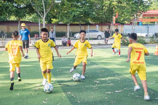 Nhi đồng Nam Đàn quyết tâm tiến xa hơn tứ kết ở Giải bóng đá Thiếu niên – Nhi đồng Cúp Báo Nghệ An