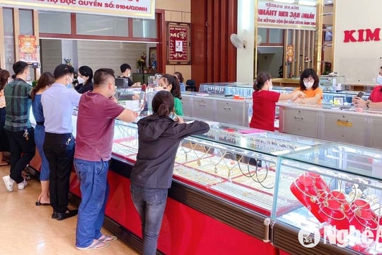 Giá giảm sâu, thị trường vàng Nghệ An ‘bất động’