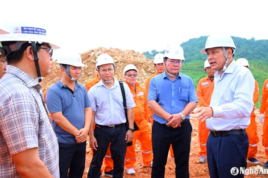 Chủ tịch Tập đoàn EVN kiểm tra, đôn đốc tiến độ Dự án đường dây 500kV mạch 3