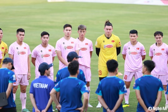 Thủ môn trẻ Sông Lam Nghệ An có mặt trong danh sách hội quân tuyển Việt Nam