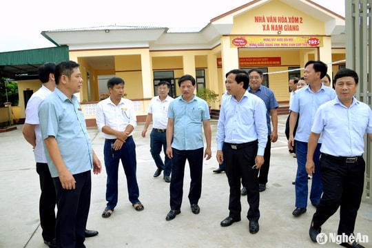 Hội đồng nhân dân tỉnh giám sát thực hiện nông thôn mới tại huyện Nam Đàn