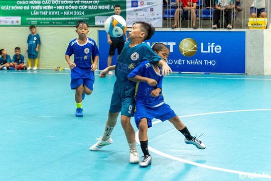 Thi đấu bùng nổ, Nhi đồng Nam Đàn thắng giòn giã Nhi đồng Thanh Chương (3-1)