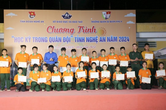 Nghệ An tổng kết chương trình Học kỳ trong Quân đội năm 2024