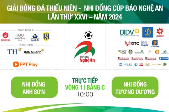 NĐ Anh Sơn - NĐ Tương Dương | Giải Bóng đá TN-NĐ Cúp Báo Nghệ An lần thứ 26