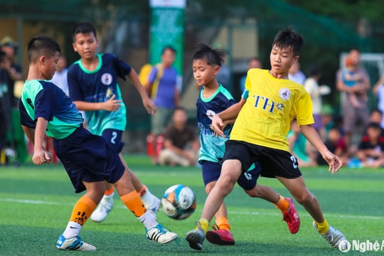 70 cầu thủ nhí tham gia Cúp Báo Nghệ An lọt vào tầm ngắm các tuyển trạch viên Sông Lam Nghệ An