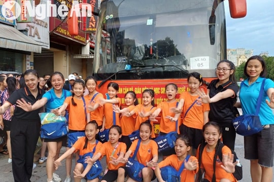 Hơn 300 vận động viên, huấn luyện viên Nghệ An tham gia Hội khỏe Phù Đổng toàn quốc