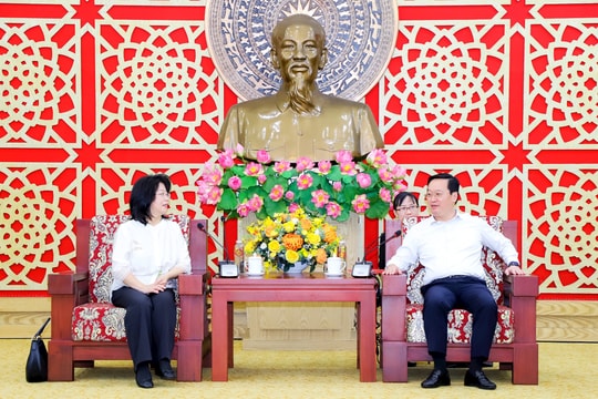 Chủ tịch UBND tỉnh Nguyễn Đức Trung tiếp, làm việc với đoàn doanh nghiệp Hoa Kỳ