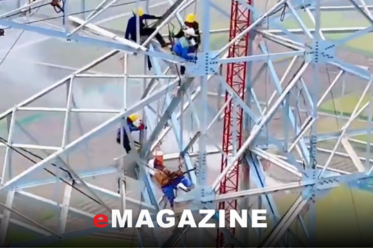 Những người Nghệ 'vượt nắng, thắng mưa' trên công trình 500kV