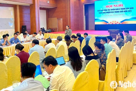 Ban Tuyên giáo Tỉnh ủy Nghệ An giao ban công tác tuyên giáo 6 tháng đầu năm 2024