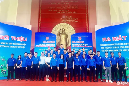 Tuổi trẻ Khối Các cơ quan tỉnh Nghệ An hưởng ứng Ngày cao điểm Chiến dịch Tình nguyện 'Kỳ nghỉ hồng' năm 2024