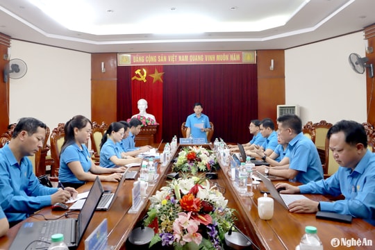 Ban Thường vụ Liên đoàn Lao động tỉnh góp ý nhiều nội dung quan trọng