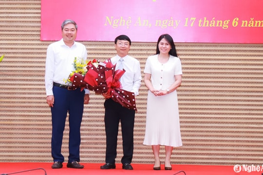 Đồng chí Nguyễn Tiến Dũng được điều động, bổ nhiệm giữ chức Phó Giám đốc Sở Tài chính Nghệ An