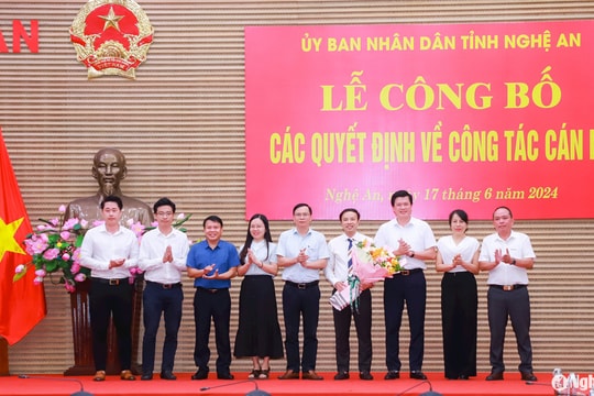 Đồng chí Cao Nguyên Hùng giữ chức Phó Giám đốc Trung tâm Xúc tiến Đầu tư, Thương mại và Du lịch Nghệ An