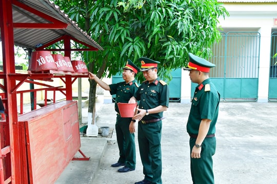 Bộ Chỉ huy Quân sự tỉnh kiểm tra công tác phòng, chống cháy, nổ tại các cơ quan, đơn vị