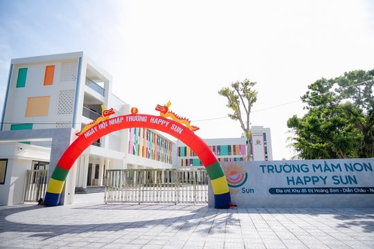 Tham quan 'ngôi trường trong mơ' của trẻ mầm non Diễn Châu