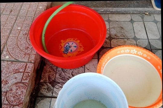 Ngày 10/7, một số khu vực của thành phố Vinh bị mất nước