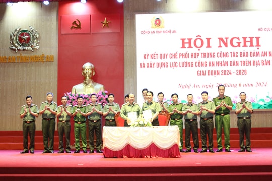 Ký kết quy chế phối hợp giữa Công an tỉnh và Hội Cựu công an tỉnh