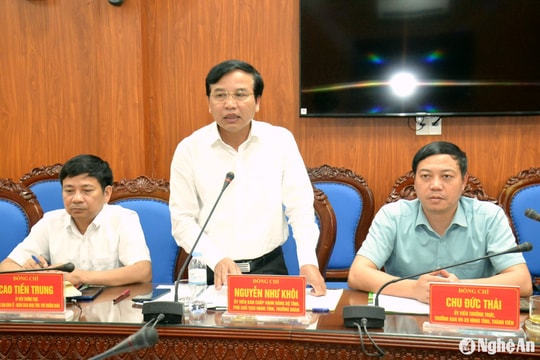 HĐND tỉnh làm việc với Sở Nông nghiệp về xây dựng nông thôn mới