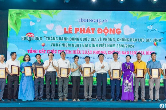 Nghệ An hưởng ứng Tháng hành động quốc gia phòng, chống bạo lực gia đình năm 2024