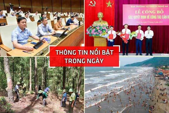 Nghệ An: Thông tin nổi bật ngày 21/6