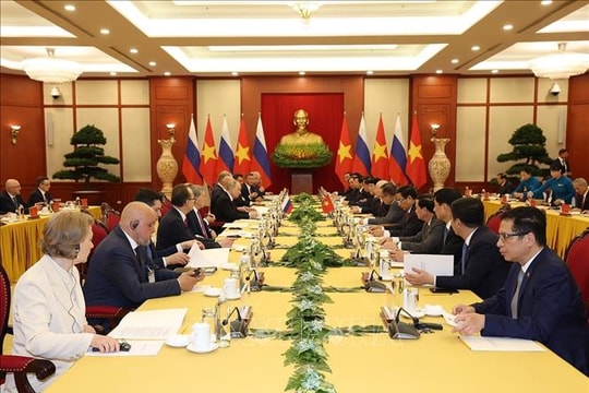 Lãnh đạo Việt Nam - Liên bang Nga nhất trí về 5 định hướng lớn trong hợp tác song phương