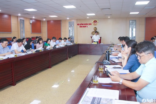 Ban Kinh tế - Ngân sách HĐND tỉnh thẩm tra các dự thảo nghị quyết trình kỳ họp HĐND tỉnh Nghệ An