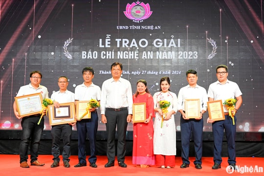 Danh sách 34 tác phẩm đoạt Giải báo chí Nghệ An năm 2023