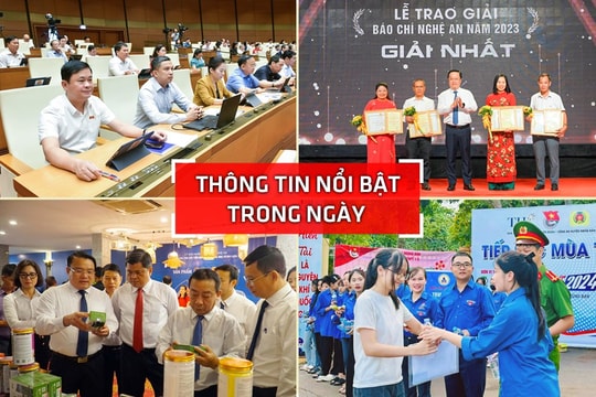 Nghệ An: Thông tin nổi bật ngày 27/6
