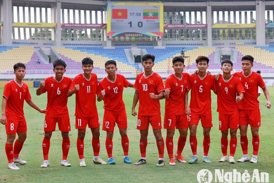 Thắng đậm Myanmar, U16 Việt Nam giành vé vào bán kết giải Đông Nam Á