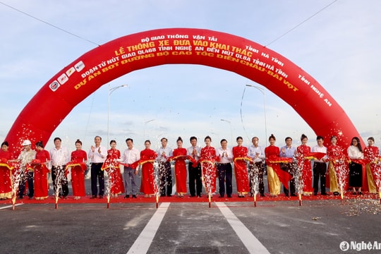 Chính thức thông xe toàn tuyến cao tốc Diễn Châu - Bãi Vọt