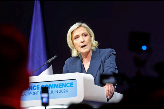 Đảng Tập hợp Quốc gia dẫn trước ở vòng đầu tiên cuộc bầu cử quốc hội Pháp