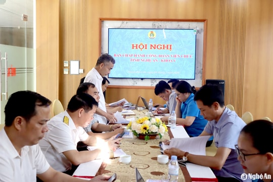 Ban Chấp hành Công đoàn Viên chức Nghệ An nhiệm kỳ 2023-2028 tổ chức hội nghị lần thứ 4