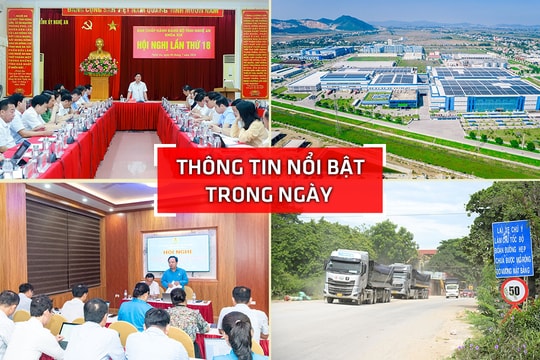 Nghệ An: Thông tin nổi bật ngày 4/7