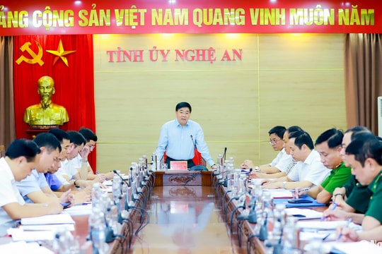 Thường trực Tỉnh ủy Nghệ An giao ban với các cơ quan, đơn vị trong khối Nội chính
