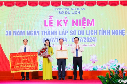 Sở Du lịch Nghệ An long trọng kỷ niệm 30 năm thành lập