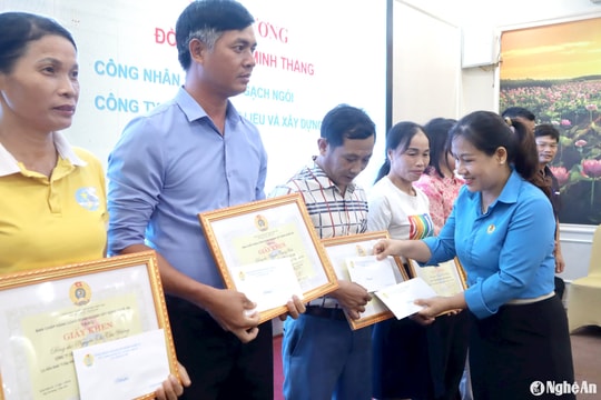 Biểu dương ‘Công nhân ngành Xây dựng Nghệ An làm theo lời Bác’