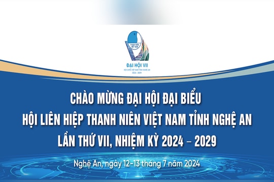 260 đại biểu tham dự Đại hội đại biểu Hội Liên hiệp thanh niên tỉnh Nghệ An, nhiệm kỳ 2024 – 2029