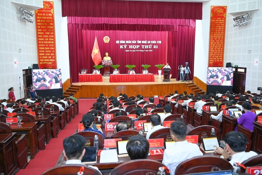 Khai mạc Kỳ họp thứ 21, HĐND tỉnh Nghệ An, khóa XVIII