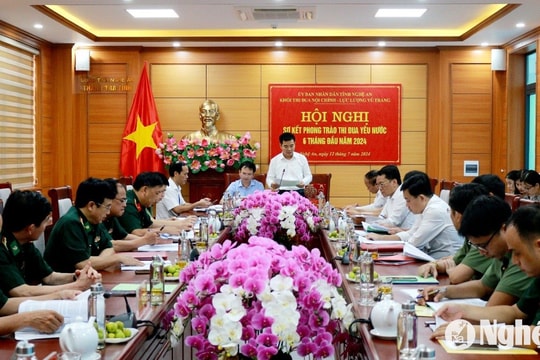 Tiếp tục đẩy mạnh phong trào thi đua yêu nước trong Khối Nội chính - Lực lượng vũ trang