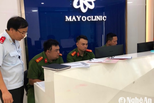 Viện thẩm mỹ Mayo Clinic ở Nghệ An bị phạt hơn 100 triệu, đình chỉ hoạt động 4,5 tháng