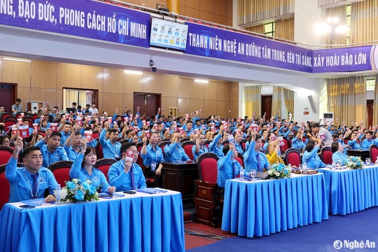 Khai mạc Đại hội Hội Liên hiệp thanh niên Việt Nam tỉnh Nghệ An nhiệm kỳ 2024-2029