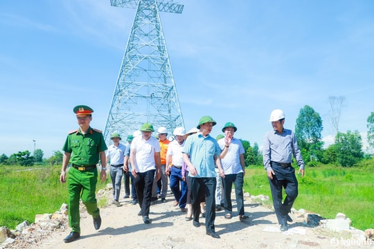 Bí thư Tỉnh uỷ Nghệ An Thái Thanh Quý kiểm tra, động viên, đôn đốc dự án 500kV mạch 3