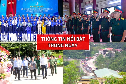 Nghệ An: Thông tin nổi bật ngày 13/7