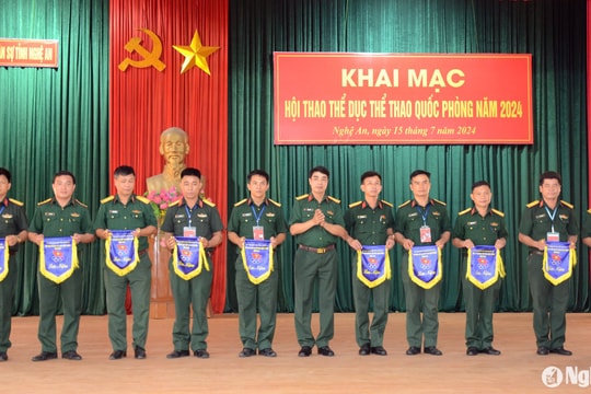 Hơn 500 vận động viên tham gia Hội thao Thể dục thể thao Quốc phòng năm 2024