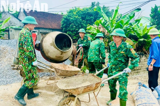 Tổ thợ xây áo lính và những công trình vì dân nơi biên giới