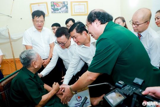 Hội Nhà báo Việt Nam tri ân các thương, bệnh binh tại Trung tâm Điều dưỡng thương binh Nghệ An