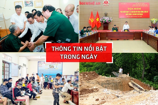 Nghệ An: Thông tin nổi bật ngày 18/7