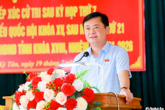 ĐBQH và HĐND tỉnh Nghệ An tiếp xúc cử tri huyện Tân Kỳ